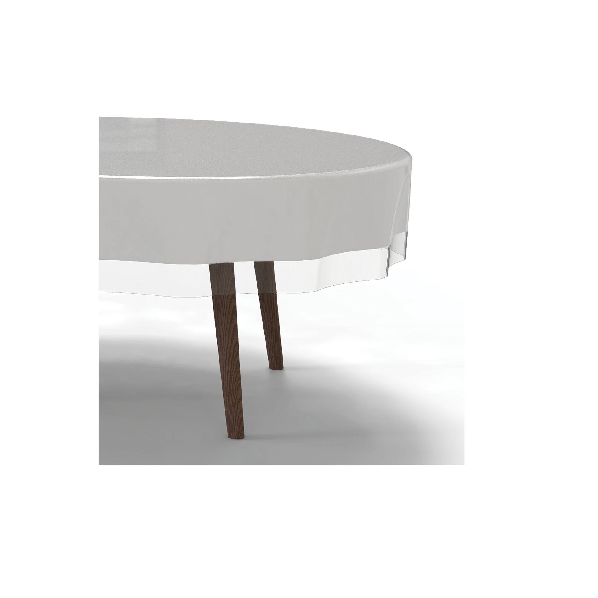 Home Details 70" Clear Round Tablecloth Protector